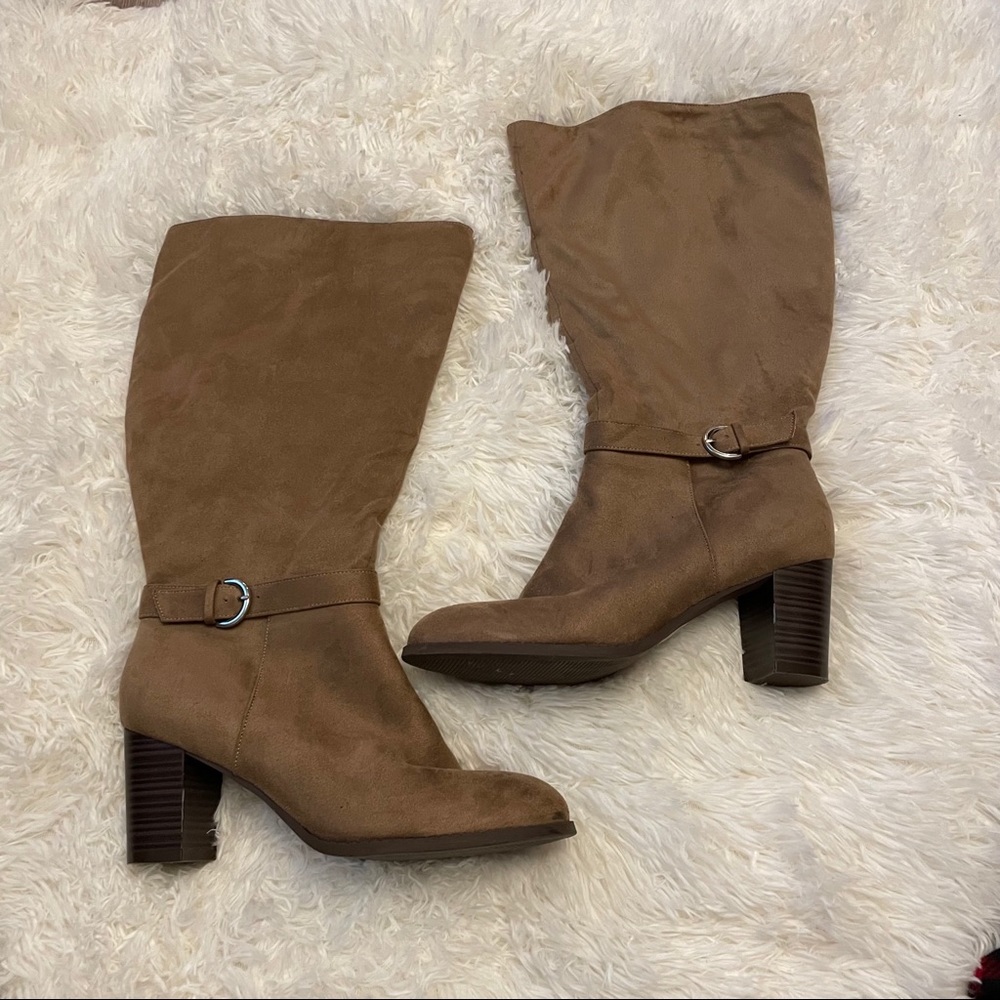 Tan Knee High Boots